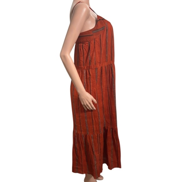 BA & Sh Women’s Kyo Tiered Stripped Cotton Maxi Dress - Picture 5 of 16